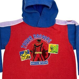 Power Rangers Mystic Force Hoodie Red Hooded Sweatshirt Boys Kids Youth M Medium